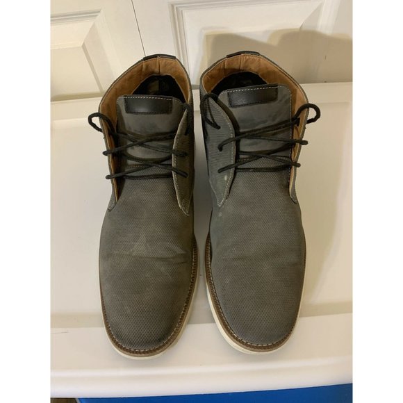 Steve Madden Men’s Sz 10.5 Baskit Leather Dress‎ Shoes Gray main image 9